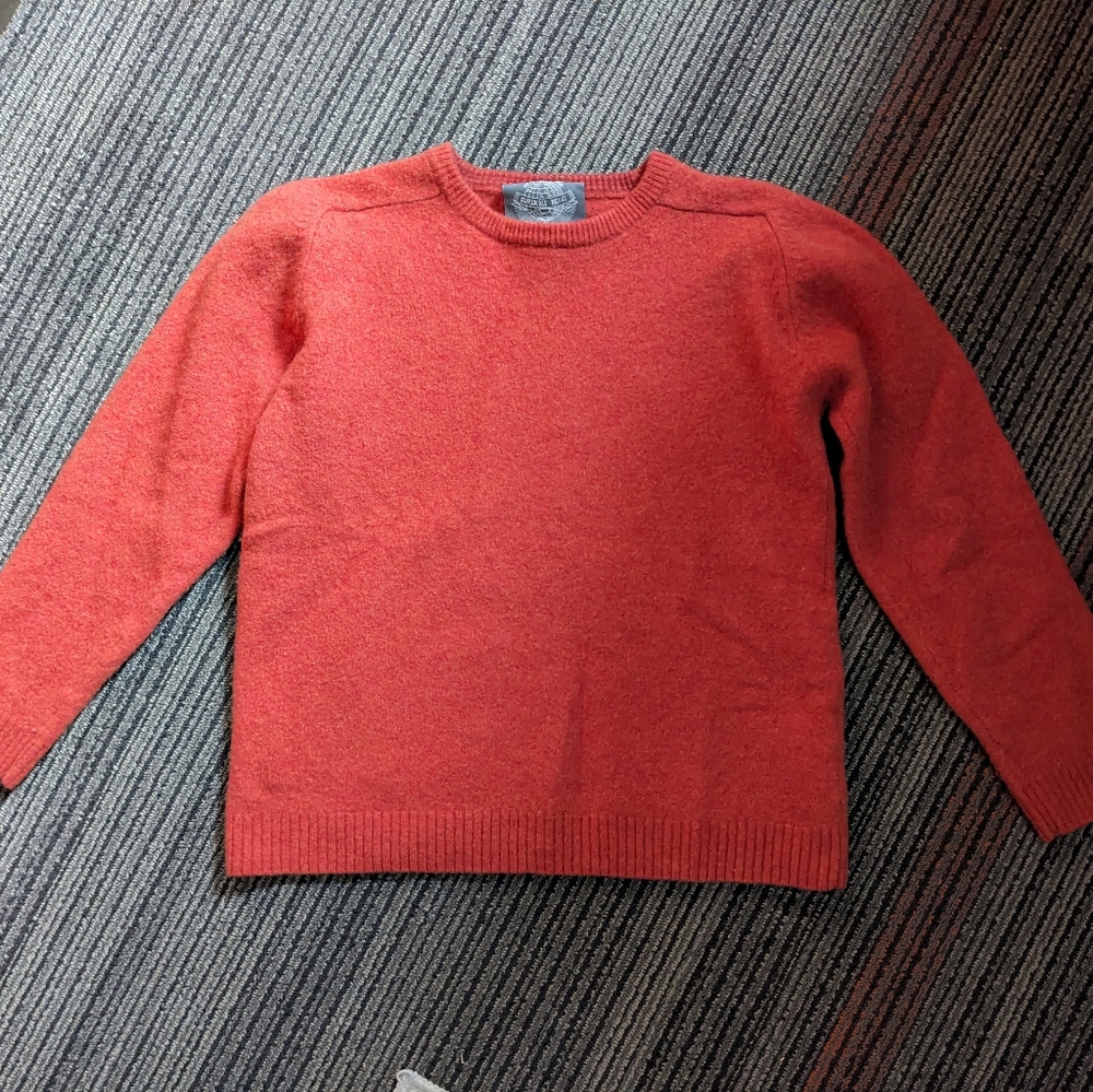 Orange 100% Wool Sweater